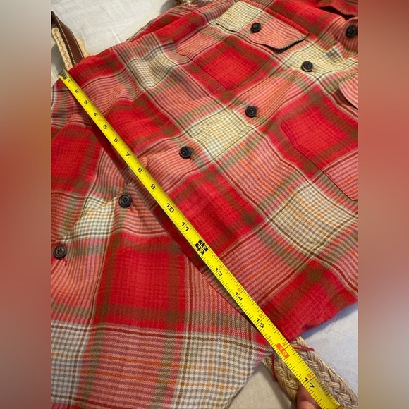 Ralph Lauren Plaid Long Sleeve Shirt Dress Cotton Silk Belted Leather Button Up - Picture 11 of 12